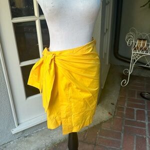 Derek Lam yellow mini skirt